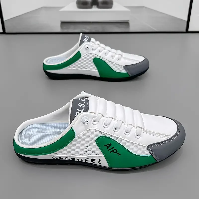 Men's Slip-On Sneakers - Casual & Stylish, Non-Slip, Lightweight with Elastic Closure for All Seasons