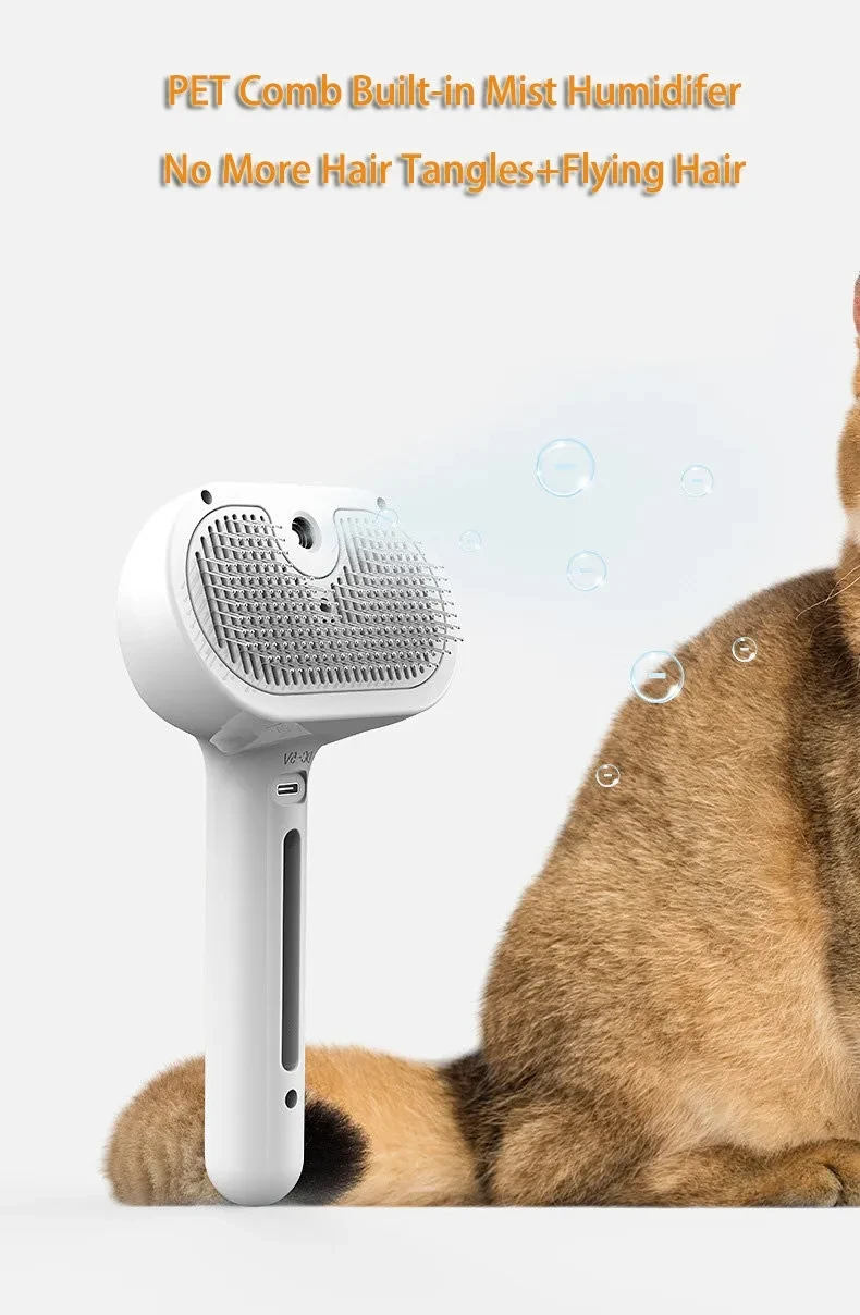 Pet Comb Self Cleaning Pets Hair Remover Brush