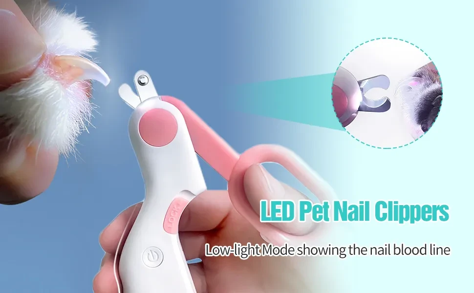 LED Pet Nail Clipper Easy and Pain Free