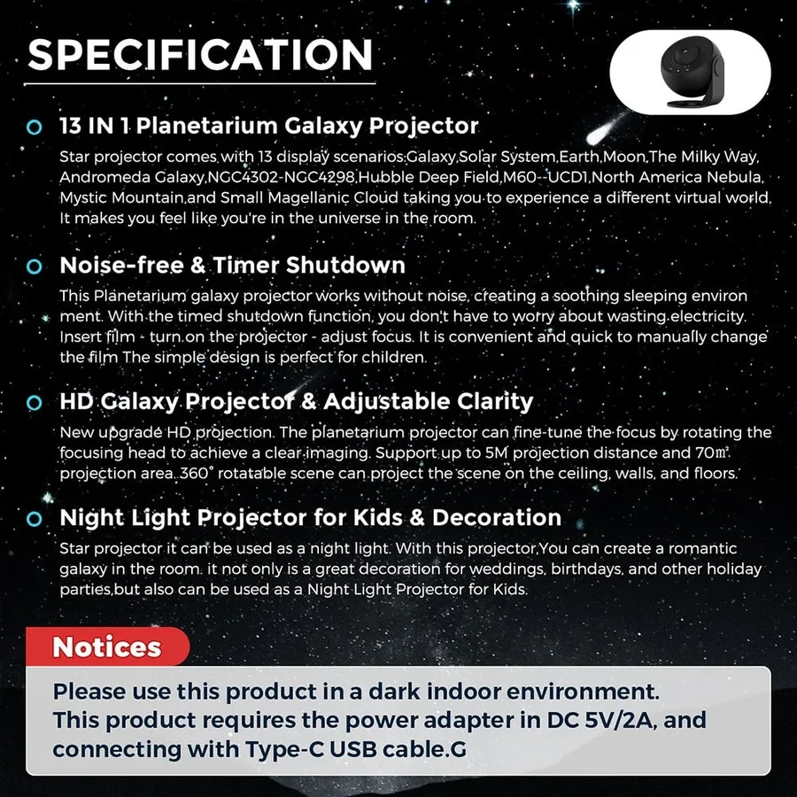 StarLight Explorer - 12 in 1 Planitorium Projetor