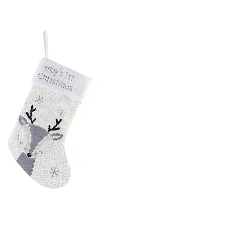 Christmas Fox Wool Gift Stockings