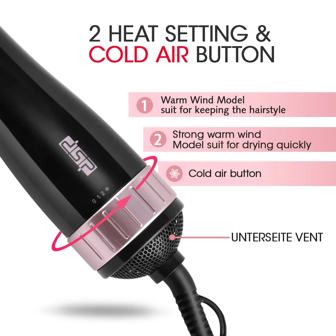 Multifunctional Hair Care Hot And Cold Air Curling Iron