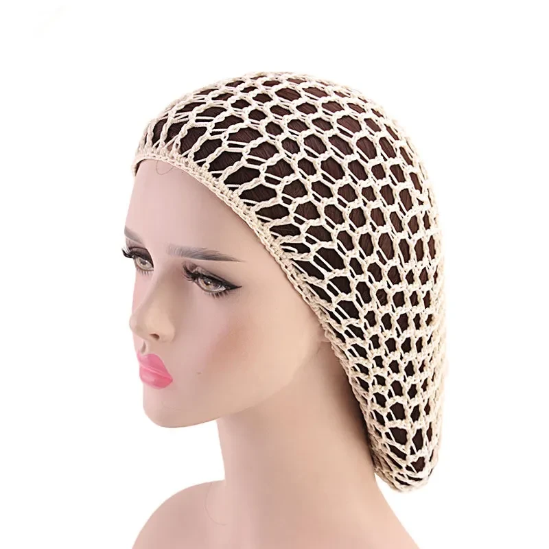 Ladies Hand Crocheted Drooping Hair Net