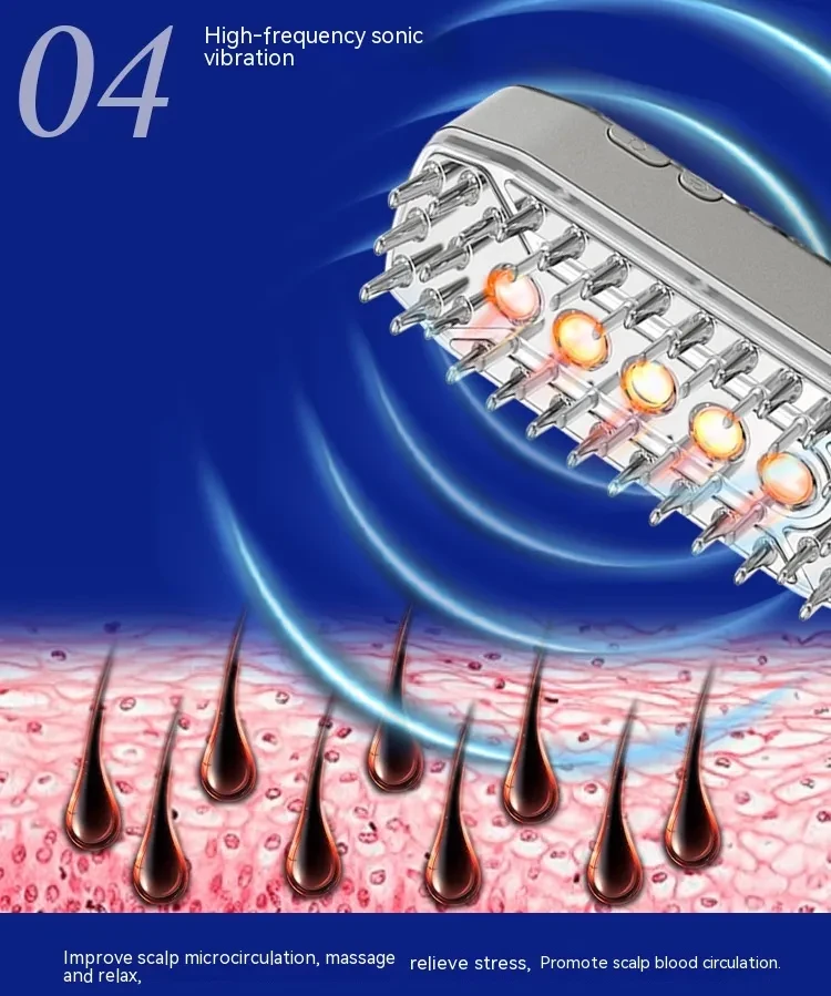 Laser Hair-growing Comb Infrared EMS