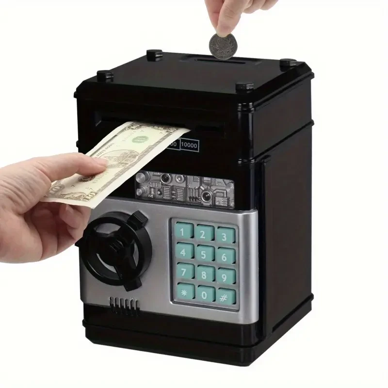Electronic Coin Saving Bank Cash & Electronic Banking Features