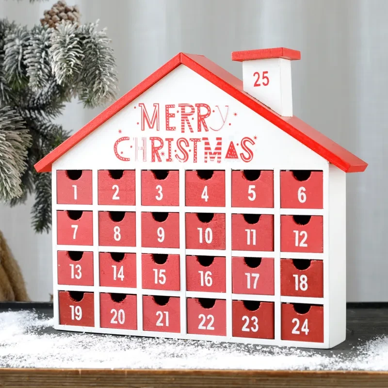 Christmas decoration wooden calendar