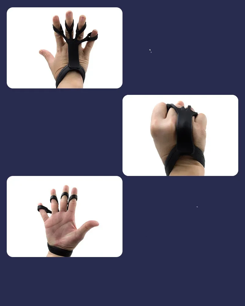 Silicone Grip Device Finger Exercise Stretcher Arthritis Hand Grip Trainer Strengthen Rehabilitation Training To Relieve Pain