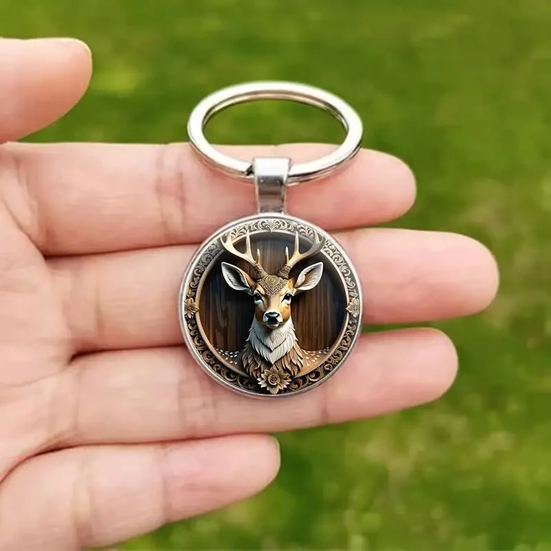 Stylish Deer Head Keychain