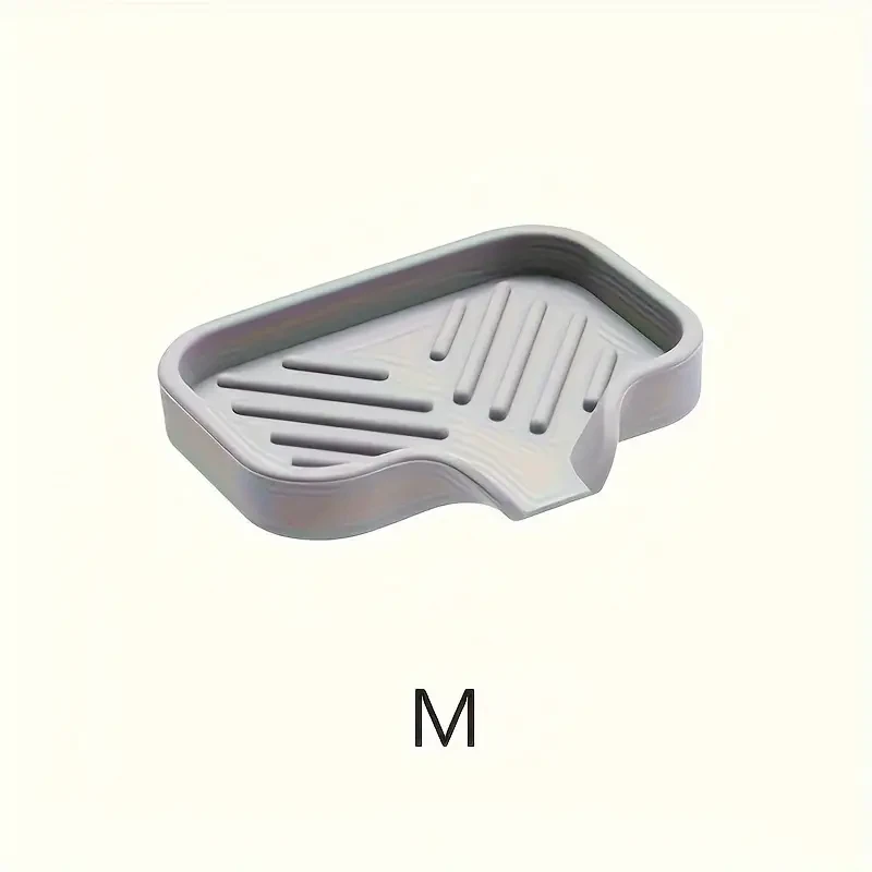Silicone Soap Tray - Bathroom and Kitchen Sink Holder