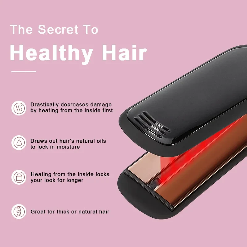 Cross-Border Lcd Display Infrared Hair Care Straightener