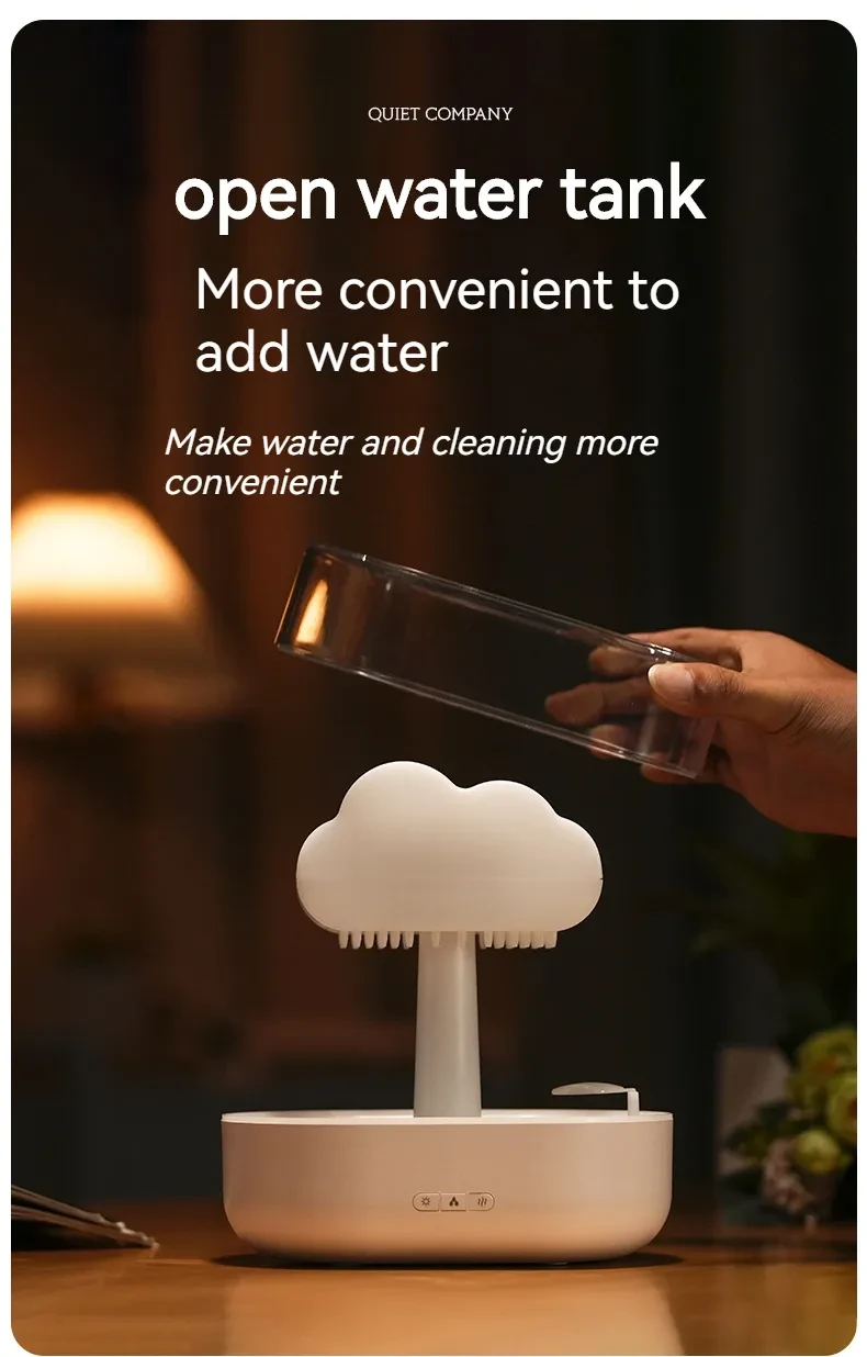 Aesthetic 200ML Rain Cloud Humidifier Water Drip