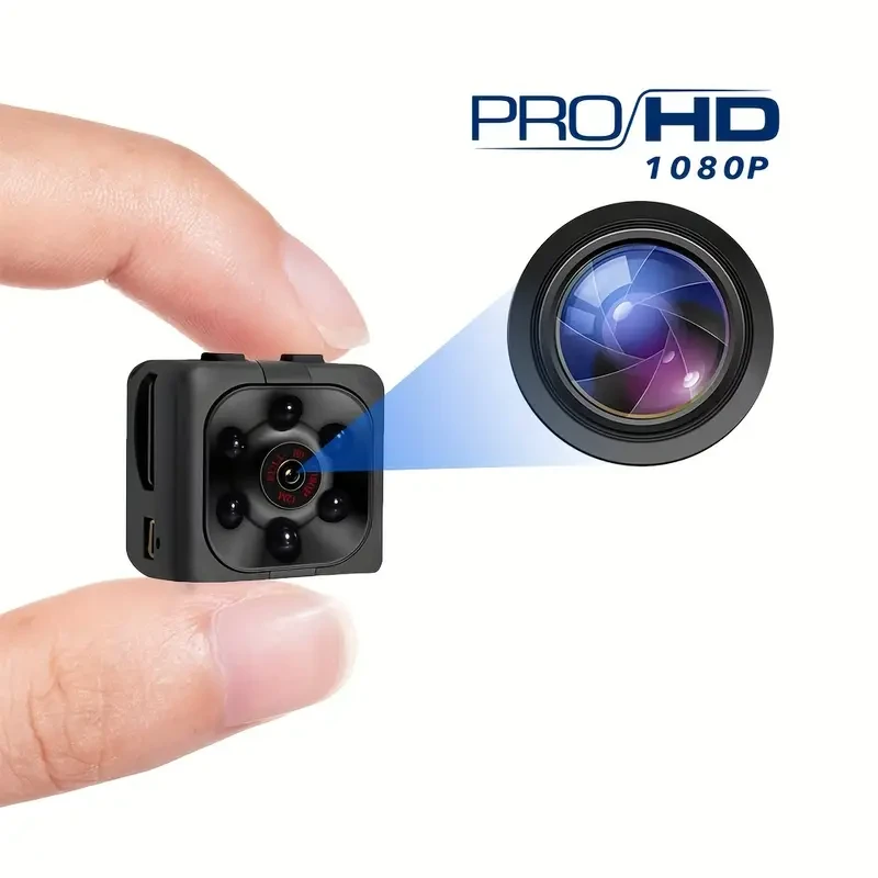 Mini 1080P HD Video Camera - Portable Nanny Cam with Night Vision