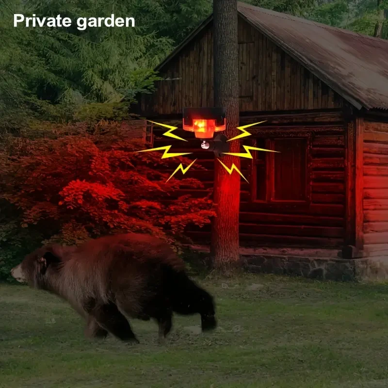 360 Solar Animal Repeller Alarm - Induction with 13 Effects and Recording