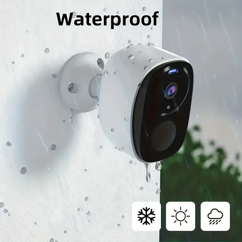 Outdoor Wireless Security Camera - 2K 5MP Video Resolution, AI Motion Detection