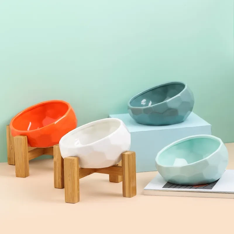 Pet Supplies Bowl Ceramic Oblique
