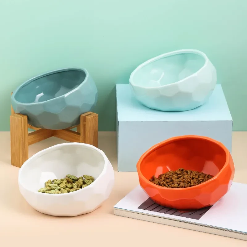 Pet Supplies Bowl Ceramic Oblique
