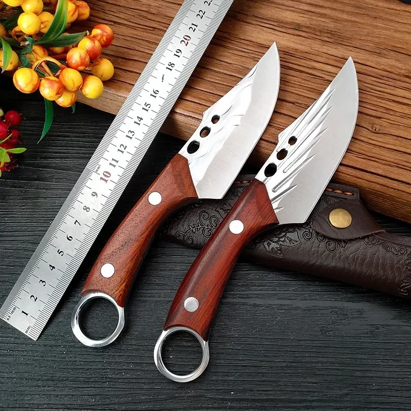 Hand-forged Stainless Steel Ring Handle Knife