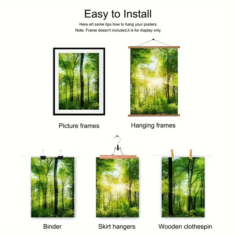 3pcs/set Unframed Canvas Poster, Modern Art, Natural Landscape