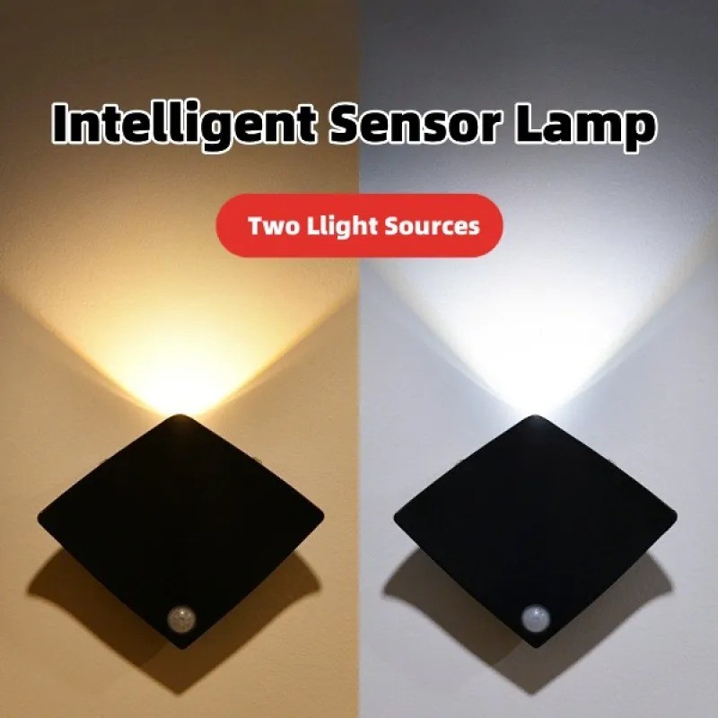 Wireless USB Rechargeable Human Sensing Wall Lamp