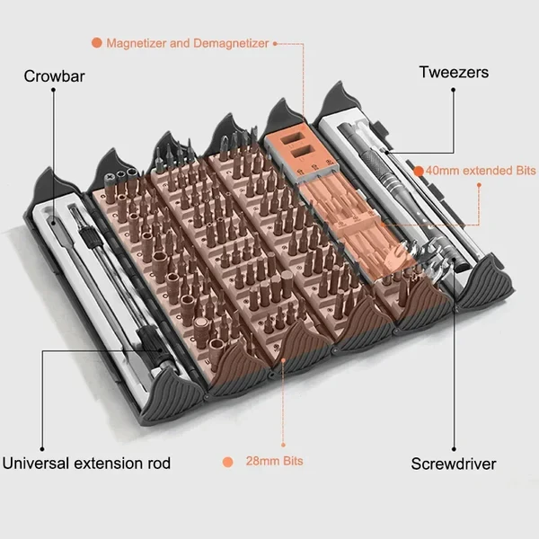 Fix-Ify Multi Functional Screwdriver Set 128 in 1