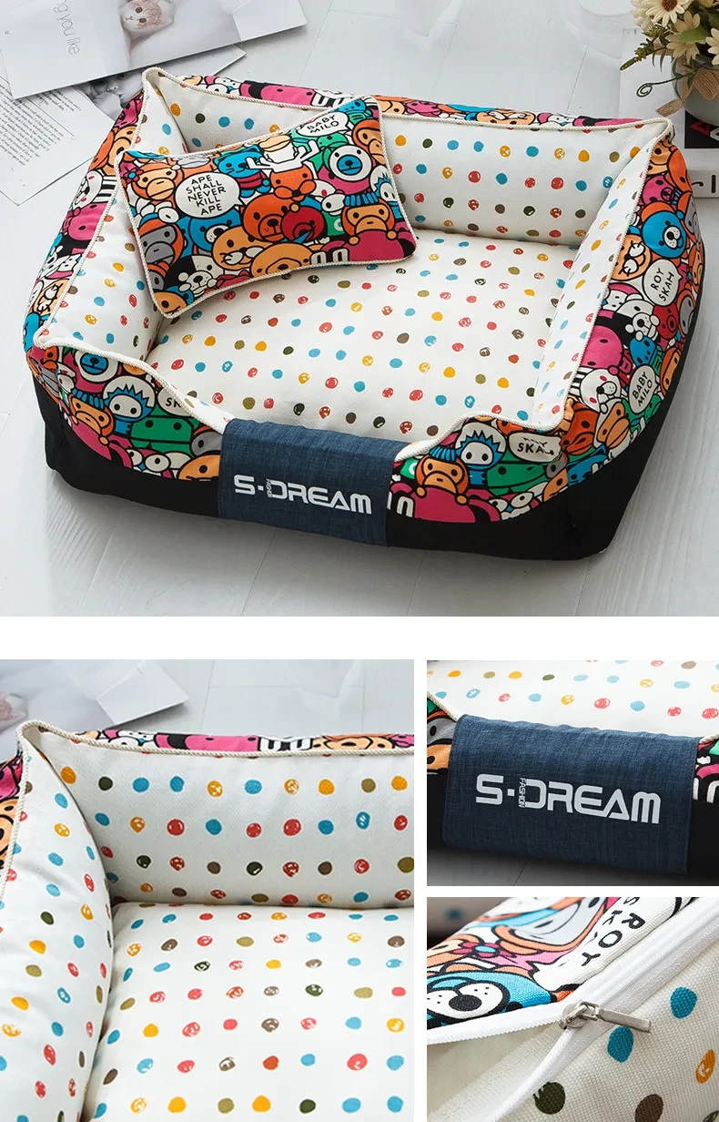Pet House Bed Accessories With Mat