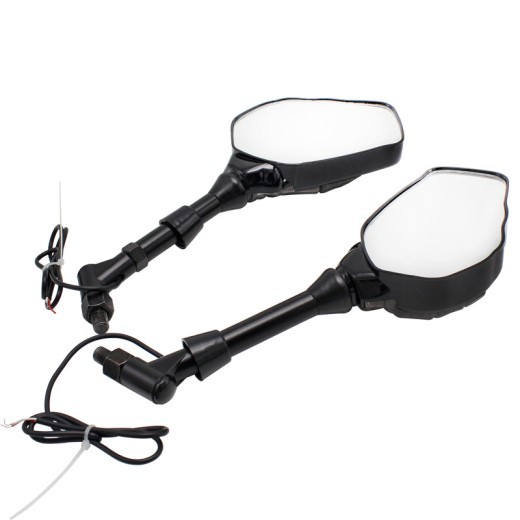 Halloween Decoration Motorcycle Rearview Mirror Modification Skull Hand Ghost Claw LED Light Reflector