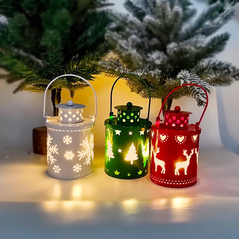 hristmas LED Candle Lanterns  Nordic Style Decorative Electronic Candles for Holiday Decor