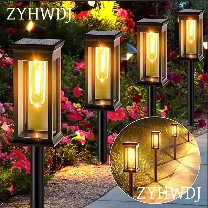 Solar LED Landscape Lights, Energy-Saving Touch Control Tungsten Style Lamp