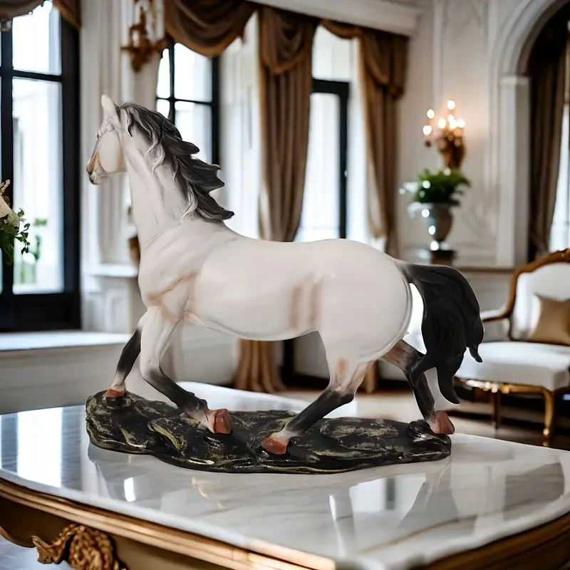 1pc Exquisite Vintage Horse Figurine Statue