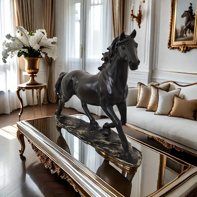 1pc Exquisite Vintage Horse Figurine Statue