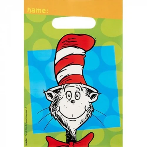 Dr.Seuss Folded Loot Bags - Pack of 8