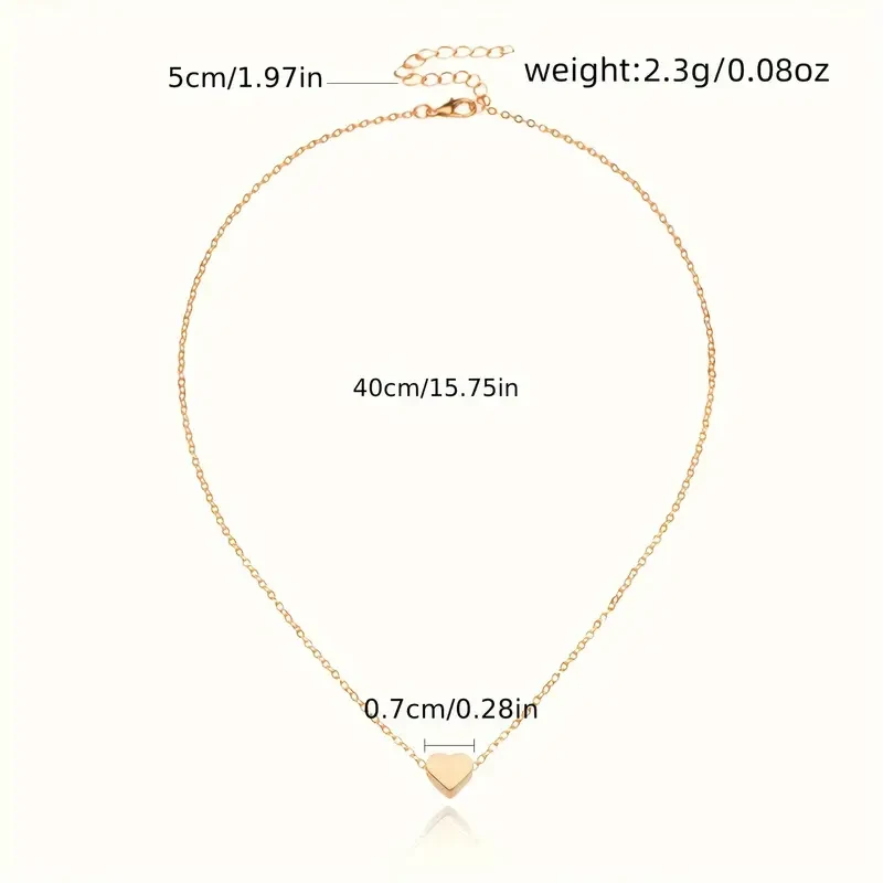 Simple Exquisite Heart-Shaped - Pendant Necklace