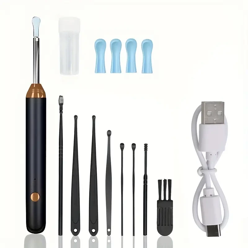 Ear Wax Removal Tool with Camera - 8-Piece Ear Cleaner Set
