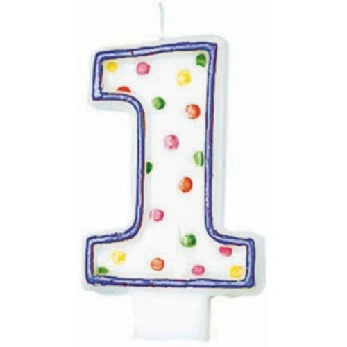 Polka Dots Flat Candle - #1