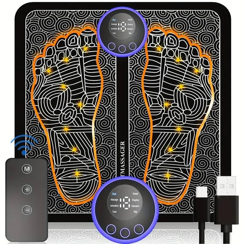 Foot Massager Mat with Remote Control - Pain Relief and Muscle Relaxation