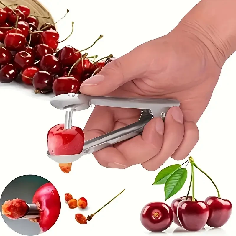 Reusable Hand Pressed Cherry Corer - Multifunctional Fruit Corer, RV Outdoor Camping Tool