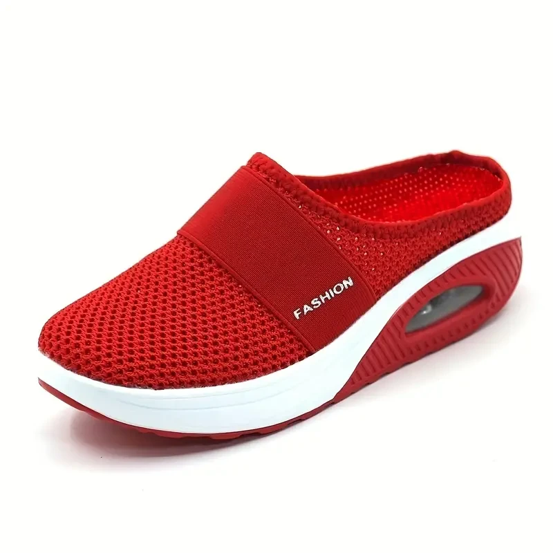 Women's Air Cushion Mesh Mule Sandals Breathable & Lightweight
