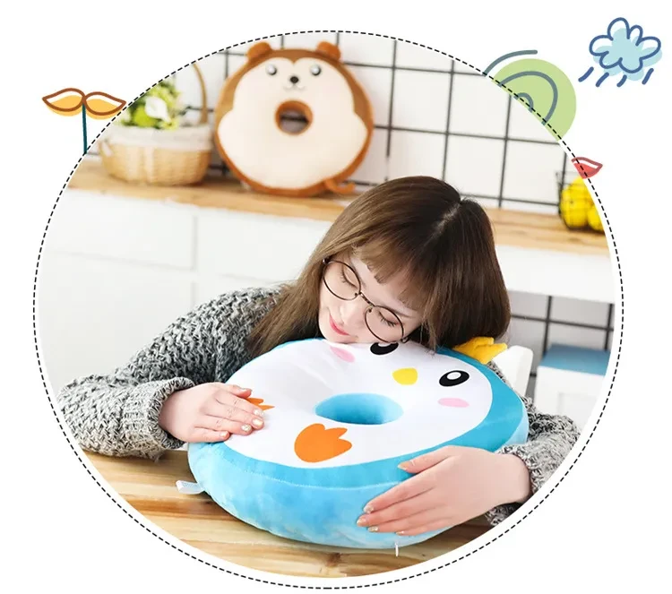 Donut cushion pillow cute back