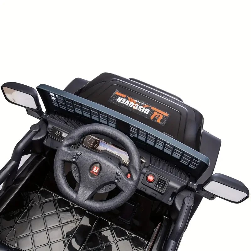 Kids 12V Ride On Truck, Battery Powered Electric Ride On Car With Parent Remote Control, 3 Speeds, LED Lights, MP3 Player