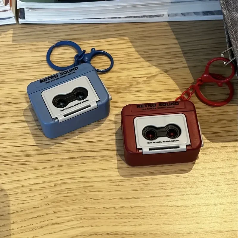 Retro Tape Recorder Keychain
