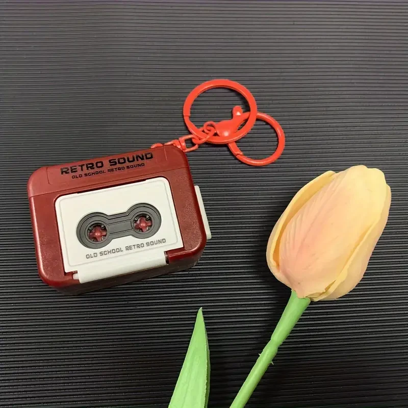 Retro Tape Recorder Keychain