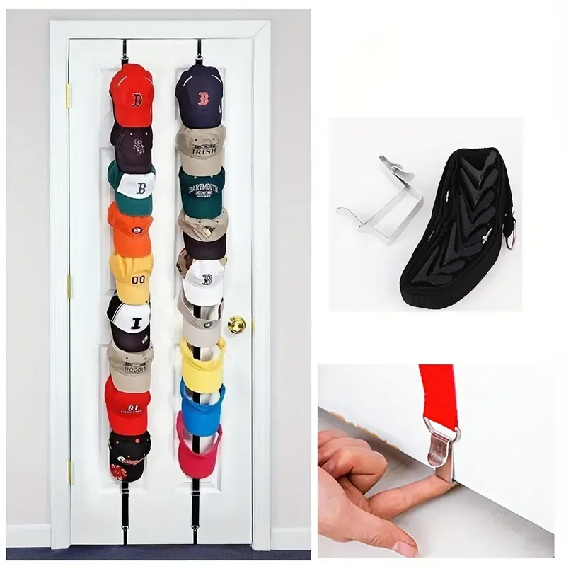 Baseball Cap Hat Holder Home Organizer Storage Door Closet Hanger Hat Organizer