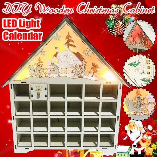 Christmas Wooden Calendar Decorations
