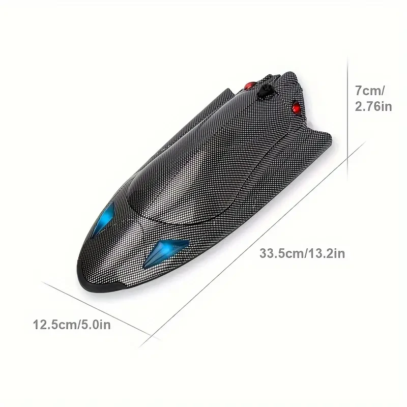 High-Speed 390 Motor RC Boat Turbine-Powered Electric Speedboat
