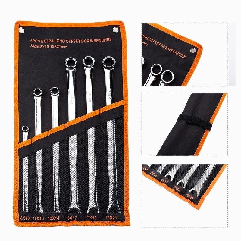 Extra Long Double Ring Spanner Wrench Set