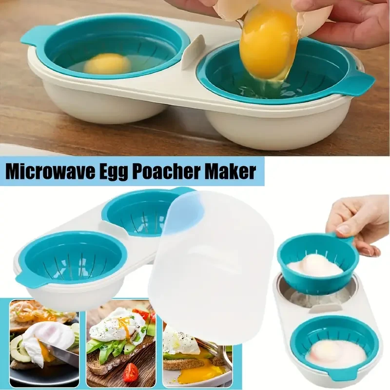 Kitchen Microwave Egg Poacher Cooker Steamer Egg Boilers Kitchen Cookware Kitchen Cooking Gadget Tools