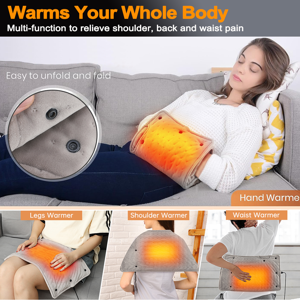 Portable Electric Hand Warmer Heating Pad Constant Temperature Heated Blanket & Long-Lasting Warmth Mat