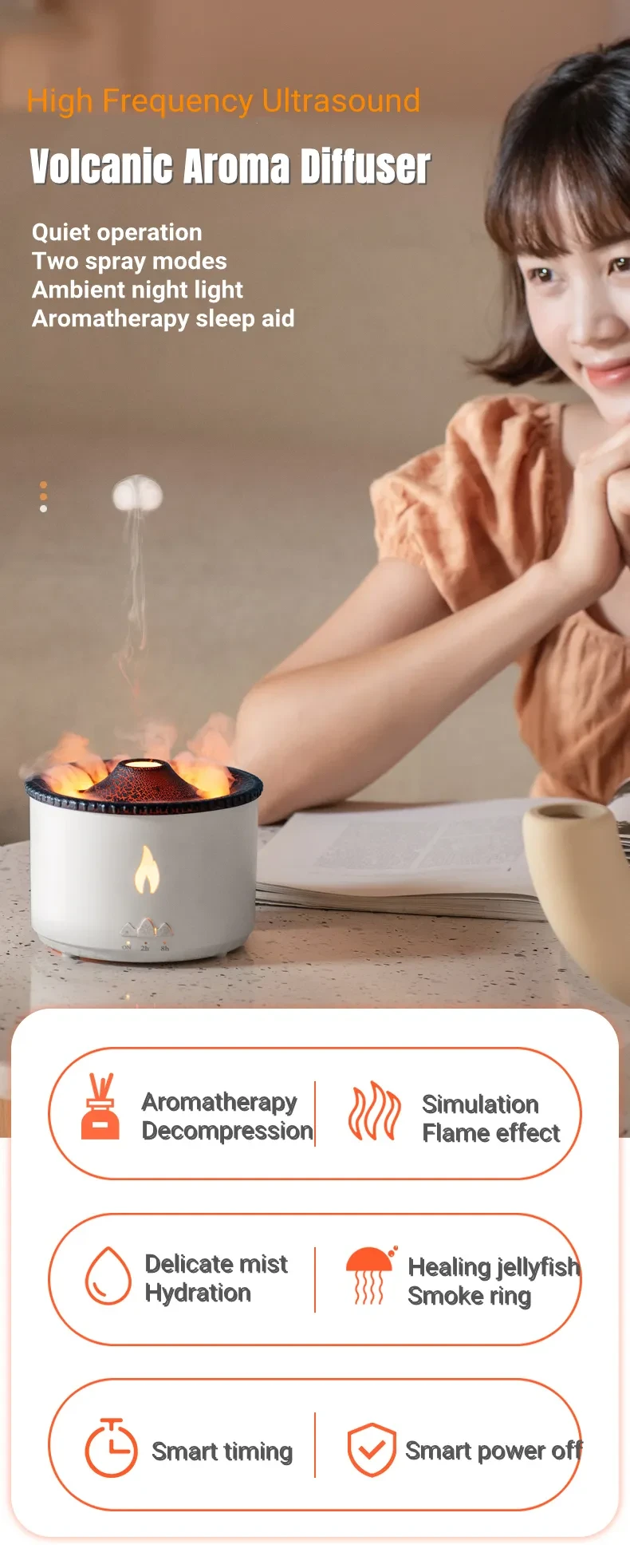 Creative Ultrasonic Essential Oil Humidifier