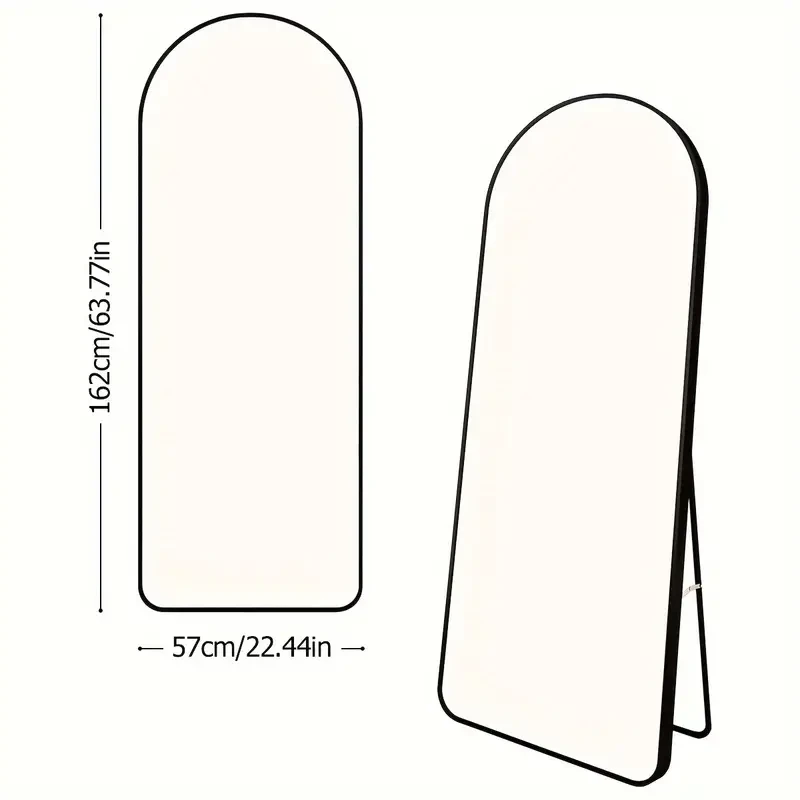 Aluminum Alloy Frame Arched Mirror