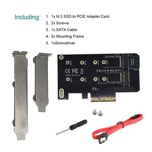 M.2 SSD adapter card expansion card